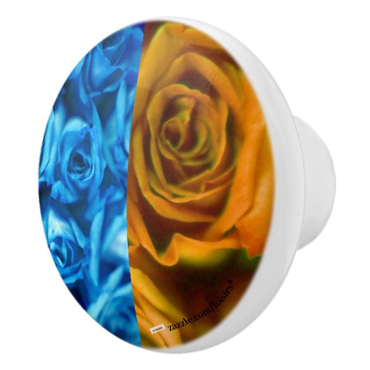 Rose Keramik Pull Keramikknauf (Rechts)