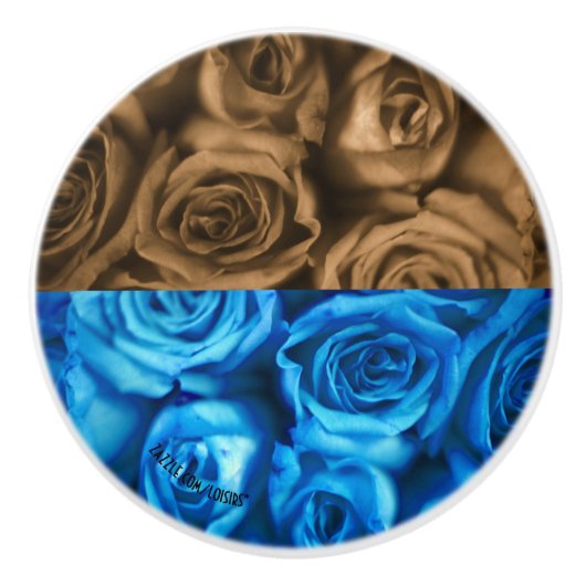 Rose Keramik Pull Keramikknauf (Vorderseite)