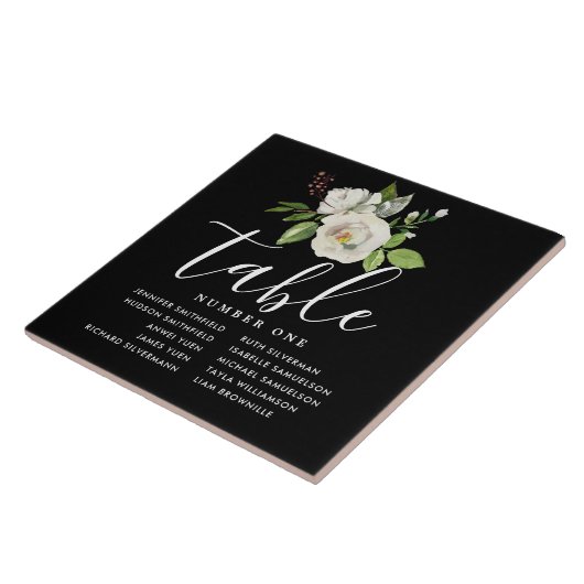 Rose Keramik Tile Seekarte Tischnummer Fliese (Seite)