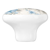 Rose Keramikknauf (Seitenansicht)