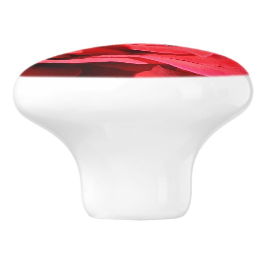 Rose Keramikknauf (Seitenansicht)