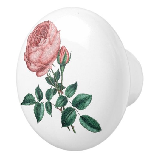 Rose Keramikknauf (Rechts)