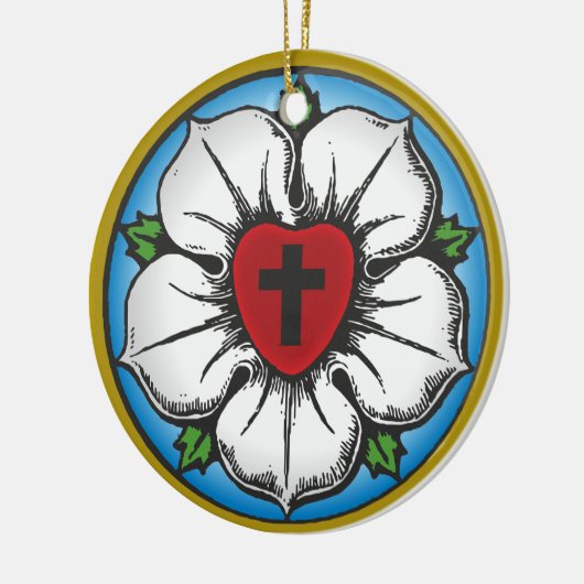 Rose Keramikornament (Links)