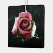 Rose Keramikornament (Links)