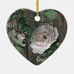 Rose Keramikornament