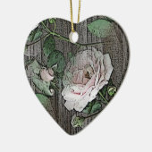 Rose Keramikornament (Links)