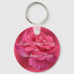 Rose Key Chains Peprsonalized Pink Rose Schlüssela Schlüsselanhänger