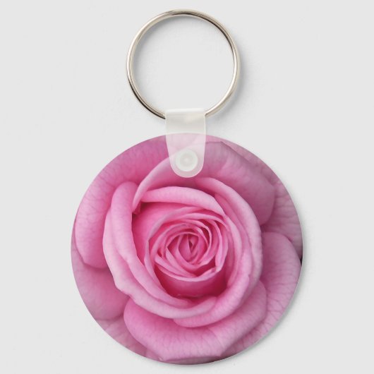 Rose Key Ketten fröhliche rosa Blume Geschenke Schlüsselanhänger (Vorderseite)