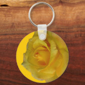 Rose Key Ketten Gelbe Blume Geschenke Schlüsselanhänger (Vorderseite)