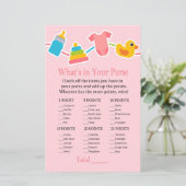 Rose Kinderspielzeug Was ist in Ihrem Handtaschens (Stehend Vorderseite)