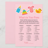 Rose Kinderspielzeug Was ist in Ihrem Handtaschens (Vorne/Hinten)