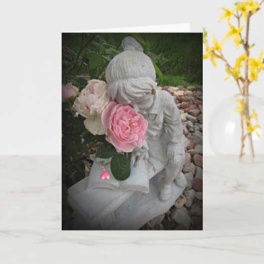 Rose Kiss Card Karte (Gelbe Blume)