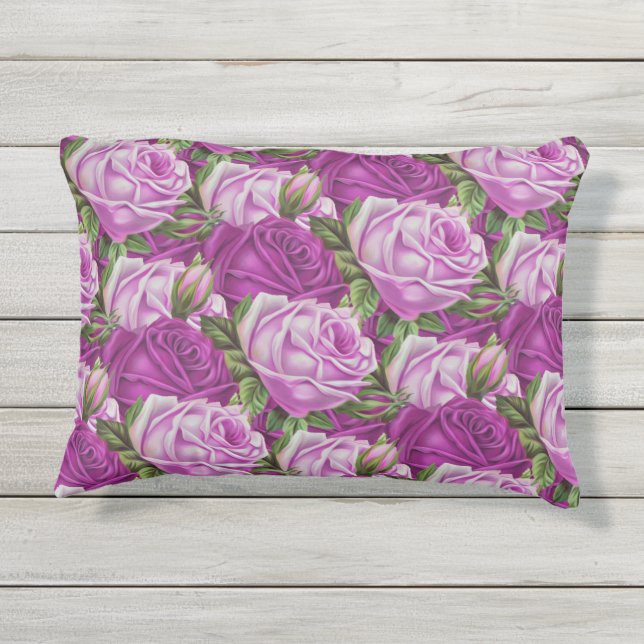Rose Kissen Für Draußen (Rückseite)