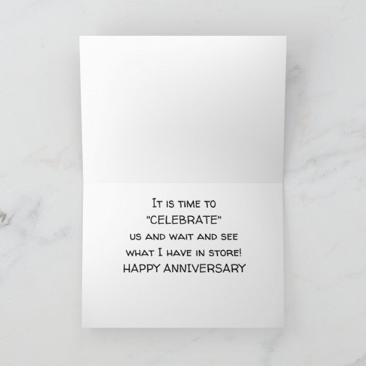 ROSE, KISSEN UND FEIERN UNSERES "JAHRESZEITRAUMS" KARTE (Innenseite)