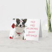 ROSE, KISSEN UND FEIERN UNSERES "JAHRESZEITRAUMS" KARTE (Vorderseite)