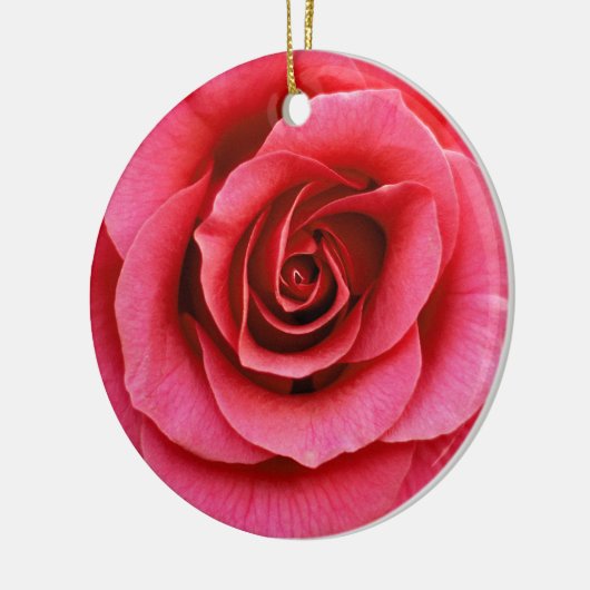 Rose klar keramikornament (Links)