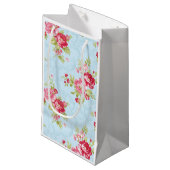 Rose Kleine Geschenktüte (Vorderseite Schrägansicht)