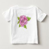 Rose Kleinkind Ruffle Kleid Baby T-shirt (Rückseite)