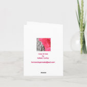 Rose Klettern auf Baum Grußkarte Karte (Rückseite)