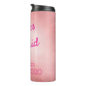 Rose Kolored Personalisiert Bridesmaid Thermosbecher (Nach rechts gedreht)