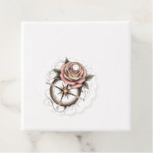 Rose Kompass Tattoo-Inspiriert Design Geschenkanhänger (Beispiel)