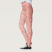 Rose Korallenlicht Glitzer Imitate Glitzern Leggin Leggings (Links)