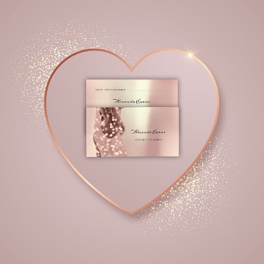 Rose Körperbeauty Operation Kosmetologie Terminkarte