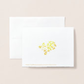 Rose Kranz Hochzeit Danke Foto Folienkarte (Rückseite mit Umschlag)