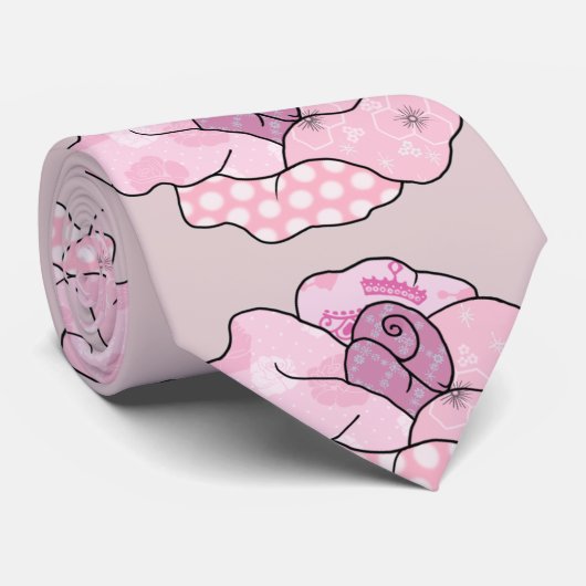 Rose Krawatte (Gerollt)