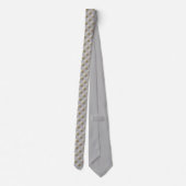 Rose Krawatte White Roses Necktie Silver Rose Neck (Rückseite)