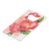 Rose Kreditkarten Flaschenöffner (Rückseite Schrägansicht)