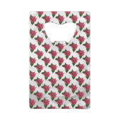 Rose Kreditkartenflaschenöffner (Rückseite)