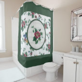 Rose Kreuzstich Duschvorhang (Beispiel)