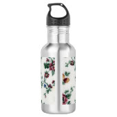 Rose Kreuzstich Trinkflasche (Rückseite)