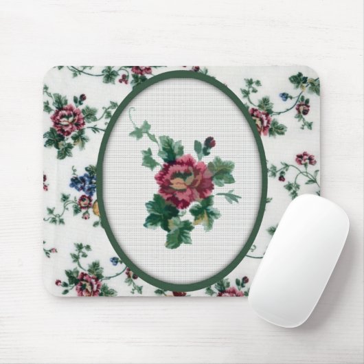 Rose Kreuzstitch Mousepad (Mit Mouse)