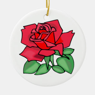 Rose Kunst, Dichtung und Musik Keramik Ornament