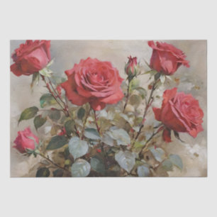Rose Kunst Ölgemälde Seidenpapier
