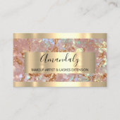Rose Kupfer-Gold-Marmorrahmen-Ereignis Visitenkarte (Vorderseite)