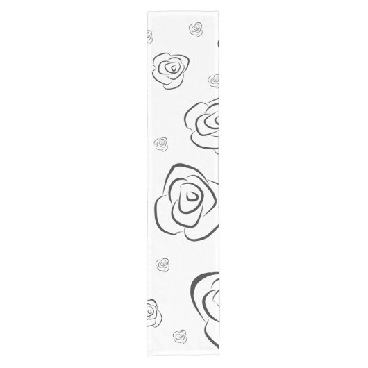 Rose Kurzer Tischläufer (Vorderseite)