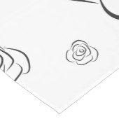 Rose Kurzer Tischläufer (Ecke)