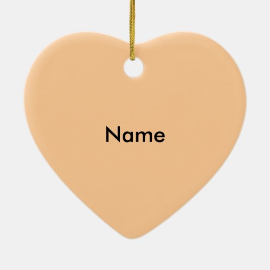 Rose Lacy Heart Keramikornament (Hinten)