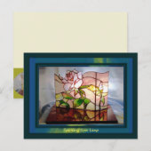 Rose Lamp Art Postkarte (Vorne/Hinten)