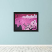 Rose Landschaft Canvas Print Leinwanddruck (Insitu (Holzboden))