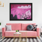 Rose Landschaft Canvas Print Leinwanddruck (Insitu (Wohnzimmer))