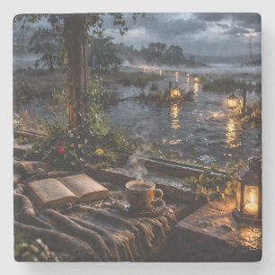 Rose Lantern Buch Marsch Untersetzer