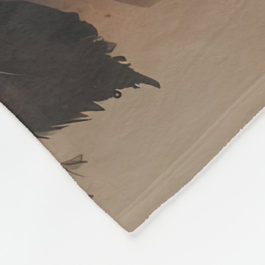 Rose Lantern Glow Bouquet Fleecedecke (Ecke)