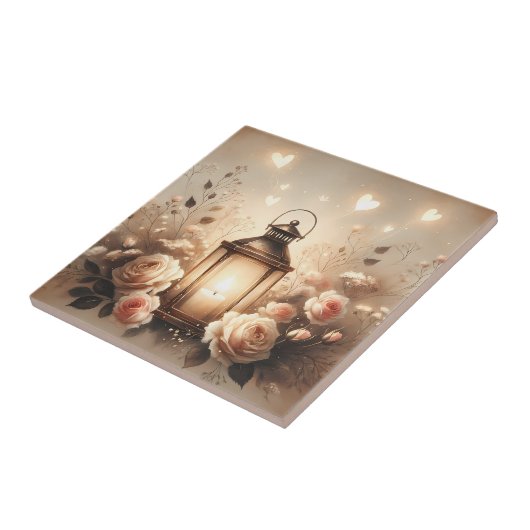 Rose Lantern Glow Bouquet Fliese (Seite)