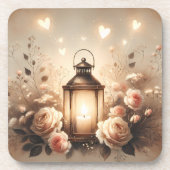 Rose Lantern Glow Bouquet Getränkeuntersetzer (Vorderseite)