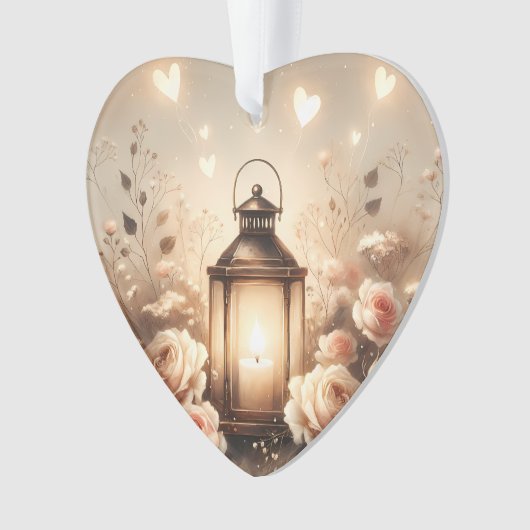 Rose Lantern Glow Bouquet Ornament (Vorderseite)