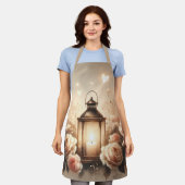 Rose Lantern Glow Bouquet Schürze (Getragen)